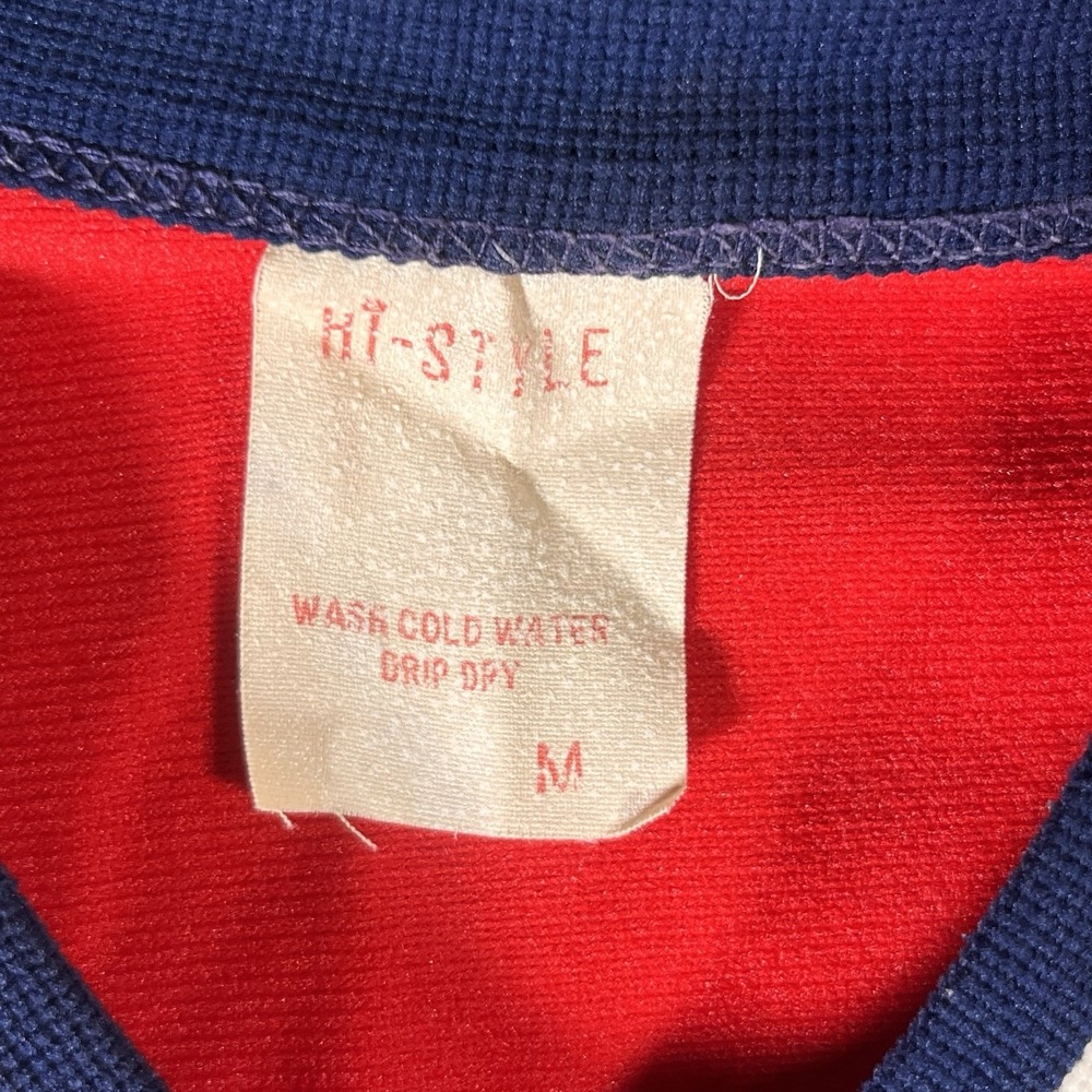 VTG Hawks Hi Style Jersey Size Medium - Red - Number #3 See Photos Athletic Unif - Picture 3 of 7